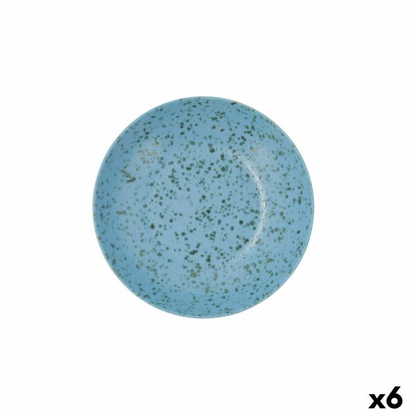 Deep Plate Ariane Oxide Ceramic Blue (Ø 21 cm) (6 Units) Cheap