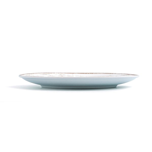 Flat plate Ariane Tornado Ceramic Bicoloured (24 cm) (6 Units) Discount