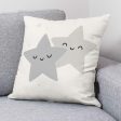 Cushion cover Kids&Cotton Nadir A Grey 50 x 50 cm For Discount