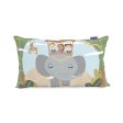 Cushion cover HappyFriday Mr Fox World Trip Multicolour 50 x 30 cm Fashion