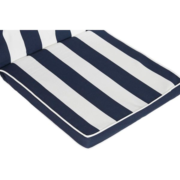 Cushion DKD Home Decor White Navy Blue Stripes 42 x 4 x 115 cm For Discount