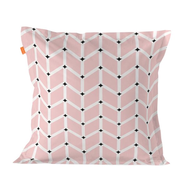 Cushion cover HappyFriday Blanc Blush Multicolour 60 x 60 cm For Cheap