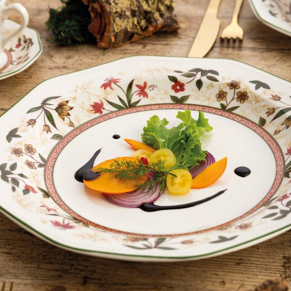 Serving Platter Queen´s By Churchill Assam Circular White Ceramic China crockery (3 Units) Hot on Sale