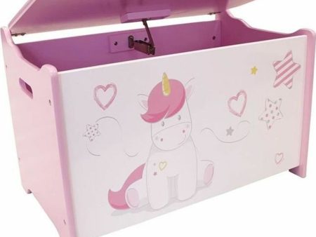 Chest Fun House Unicorn Pink White Wood For Discount