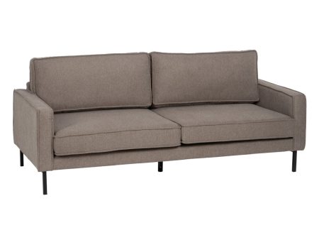 3-Seater Sofa Taupe 213 x 87 x 90 cm Online Sale