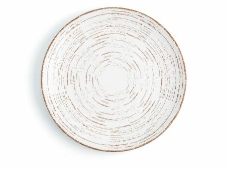 Flat plate Ariane Tornado Ceramic Bicoloured (Ø 27 cm) (6 Units) Discount