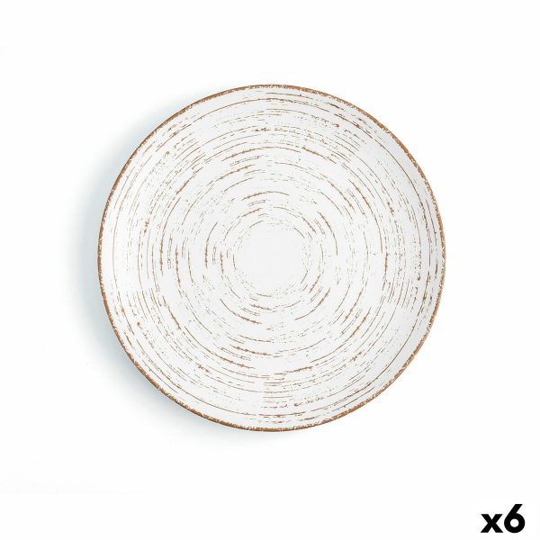 Flat plate Ariane Tornado Ceramic Bicoloured (Ø 27 cm) (6 Units) Discount