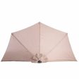 Sunshade 240 x 125 x 250 cm Taupe Aluminium Online now