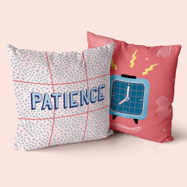 Cushion cover HappyFriday Aware Patience Multicolour 50 x 50 cm 2 Pieces Online