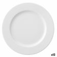 Flat Plate Ariane Prime White Ceramic Ø 17 cm (12 Units) Online Sale