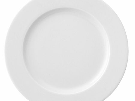 Flat Plate Ariane Prime White Ceramic Ø 17 cm (12 Units) Online Sale