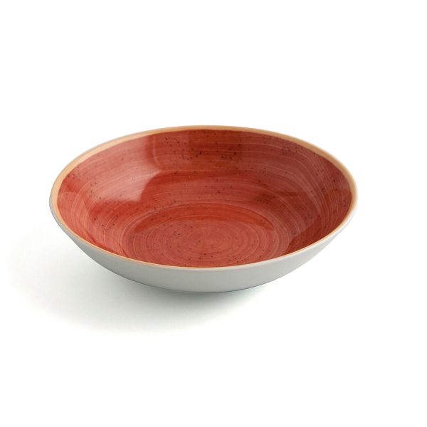 Deep Plate Ariane Terra Ceramic Red (Ø 21 cm) (6 Units) on Sale