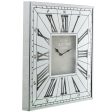 Wall Clock Alexandra House Living Grey Silver Crystal 49 x 49 x 4 cm For Sale