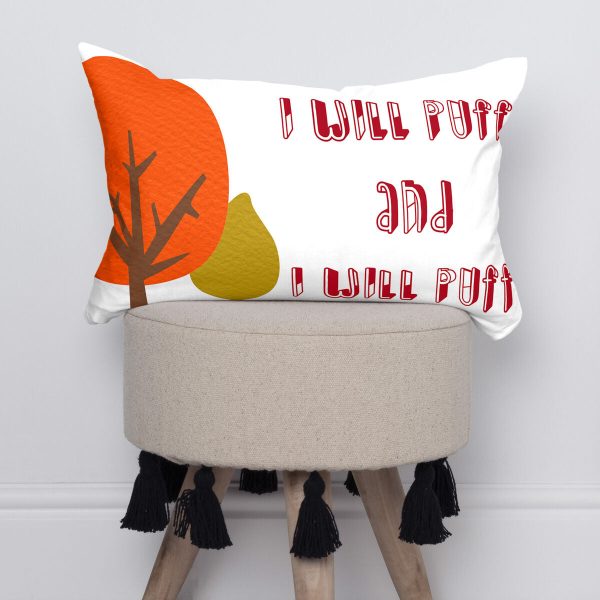 Cushion cover HappyFriday Mr Fox Piggys Multicolour 50 x 30 cm For Discount