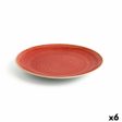 Flat plate Ariane Terra Ceramic Red (Ø 27 cm) (6 Units) Discount