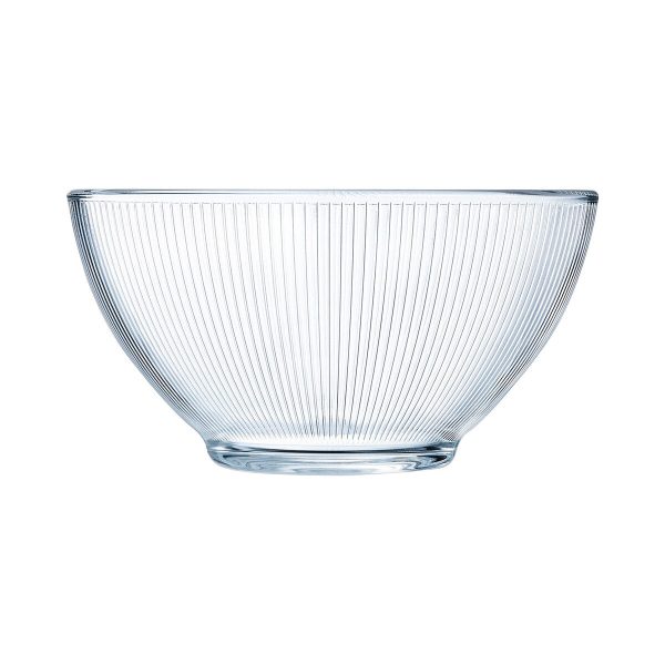 Bowl Luminarc Stripy Breakfast Transparent Glass (500 ml) (6 Units) Supply