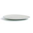 Flat plate Ariane Antracita Triangular Ceramic White (Ø 29 cm) (6 Units) Fashion