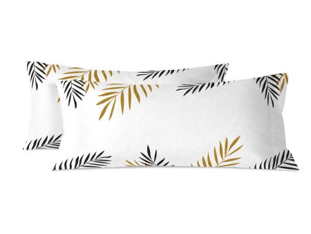 Pillowcase HappyFriday Blanc Foliage Multicolour 45 x 110 cm (2 Units) Sale