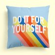 Cushion cover HappyFriday Aware Do it  Multicolour 50 x 50 cm 2 Pieces For Cheap