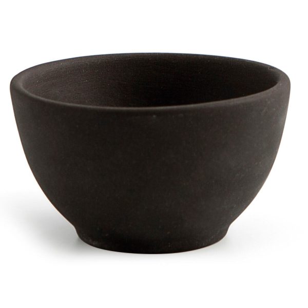 Bowl Quid Mineral Ceramic Black (9 x 5 cm) (18 Units) For Sale