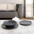 Dessert dish Bidasoa Cosmos Ceramic Black (20 cm) (12 Units) Cheap