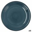 Flat plate Quid Vita Ceramic Blue (Ø 27 cm) (12 Units) Online Hot Sale