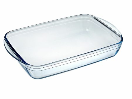 Serving Platter Pyrex Classic 4,6 L 40,3 x 26,3 x 7,3 cm Transparent Glass (6 Units) Online Sale