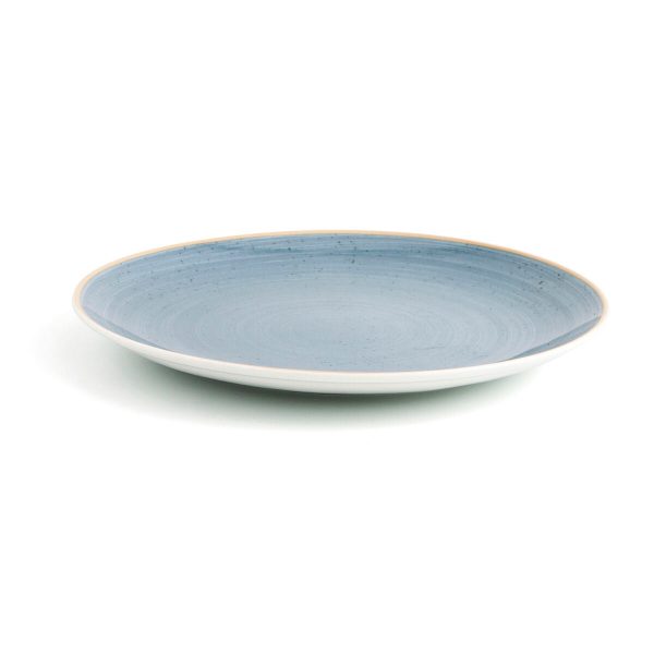 Flat plate Ariane Terra Ceramic Blue (Ø 31 cm) (6 Units) Sale