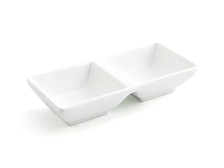 Snack tray Quid Select White Ceramic 15 x 7 cm (12 Units) (Pack 12x) For Cheap