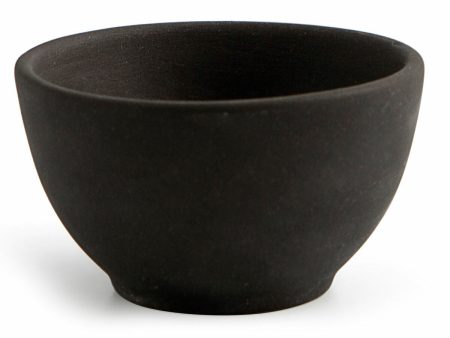 Bowl Quid Mineral Ceramic Black (9 x 5 cm) (18 Units) For Sale