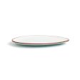 Flat plate Ariane Terra Triangular Ceramic Beige (Ø 29 cm) (6 Units) Discount