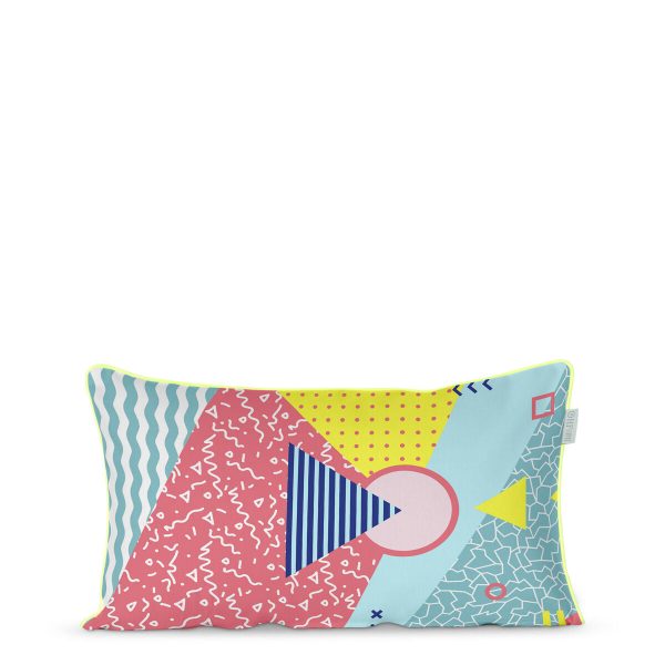 Cushion cover HappyFriday HF Living Squiggles Multicolour 50 x 30 cm Cheap