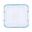 Serving Platter Pyrex Classic Squared Transparent Glass 25 x 22 x 6 cm (6 Units) on Sale