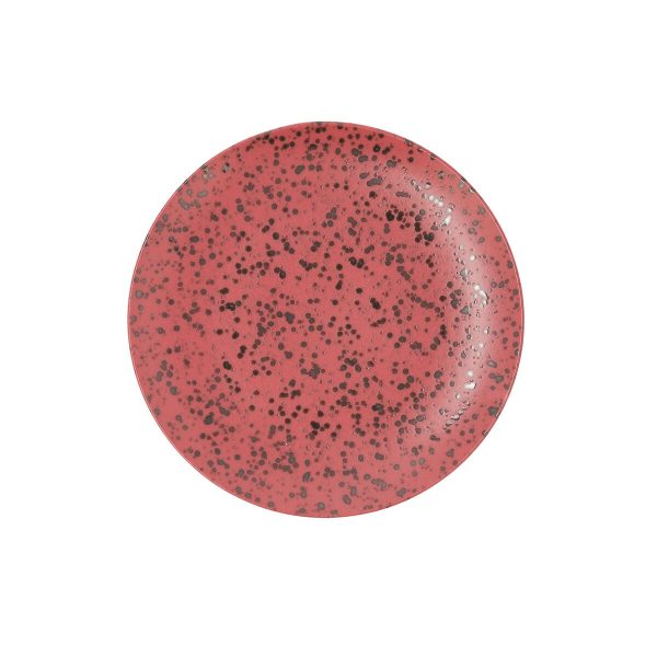 Flat plate Ariane Oxide Ceramic Red (Ø 24 cm) (6 Units) For Cheap