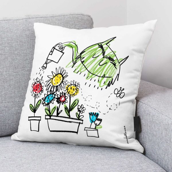 Cushion cover Decolores Calma Multicolour 50 x 50 cm Cotton Catalan For Discount