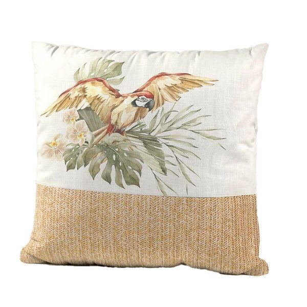 Cushion Nature craft Parrot 45 x 10 x 45 cm Online now