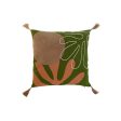 Cushion Home ESPRIT Green Boho 45 x 5 x 45 cm Online now