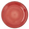 Flat plate Quid Vita Ceramic Red (Ø 27 cm) (12 Units) Online now