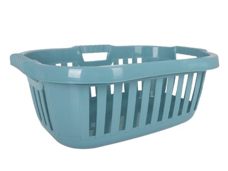 Laundry basket Tontarelli Hipster Blue 50 L 66 x 44 x 25 cm Hot on Sale