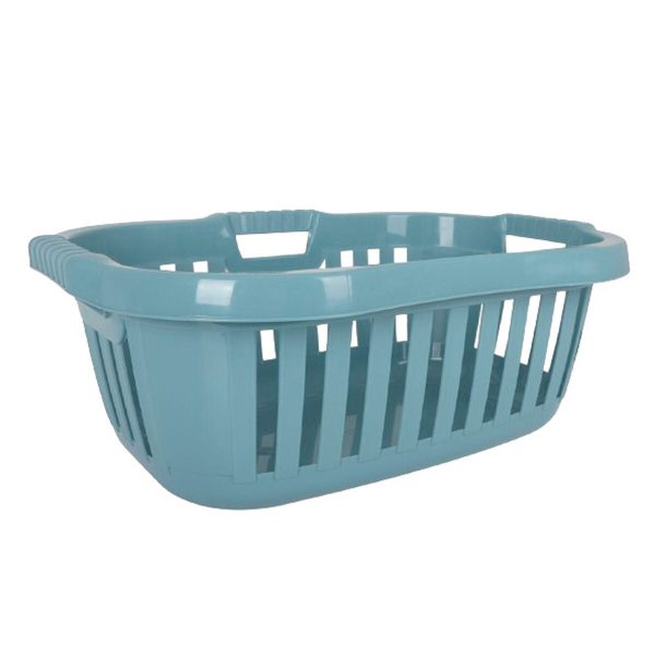 Laundry basket Tontarelli Hipster Blue 50 L 66 x 44 x 25 cm Hot on Sale