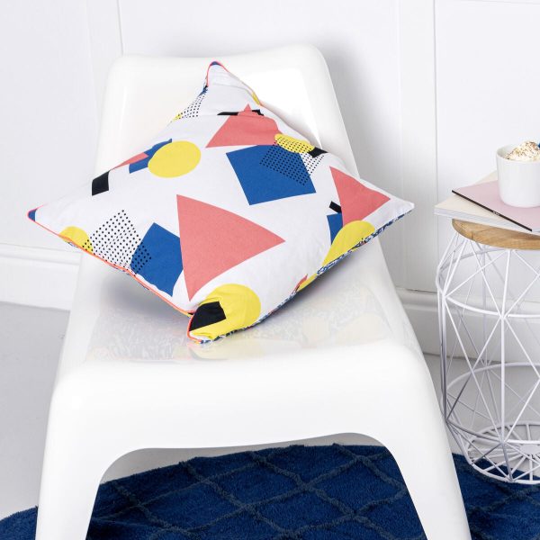 Cushion cover HappyFriday HF Living Ettore Multicolour 50 x 50 cm Online Sale