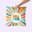 Cushion cover HappyFriday Aware Girl power Multicolour 50 x 50 cm 2 Pieces Online now