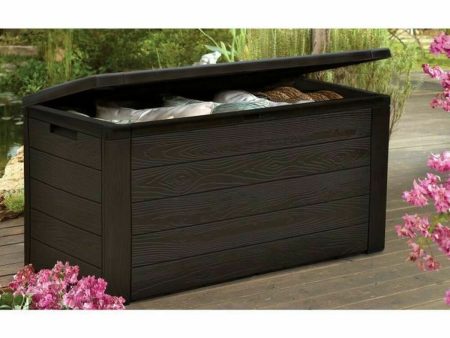 Outdoor Chest TOOD Brown Resin 120 x 46 x 58 cm Discount