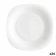 Dessert dish Bormioli Rocco Parma White Glass (24 Units) For Sale