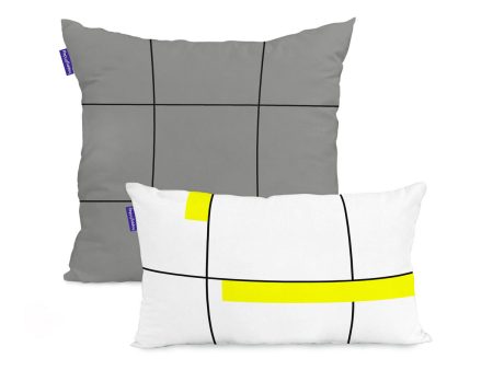 Cushion cover HappyFriday Blanc Firefly  Multicolour 2 Pieces Online Sale