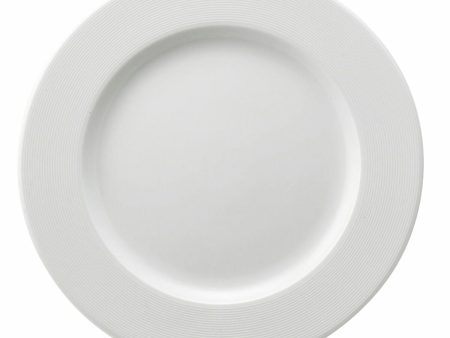 Flat plate Ariane Orba Ceramic White (Ø 27 cm) (12 Units) on Sale