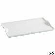 Snack tray Quid Gastro Fun White Ceramic 25,5 x 15,5 cm (6 Units) (Pack 6x) Online