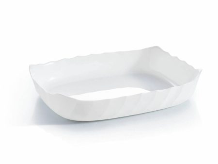 Serving Platter Luminarc Smart Cuisine Rectangular White Glass 29 x 30 cm (6 Units) Online now