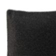 Cushion cover HappyFriday HF Living Piping Felt Black 50 x 50 cm For Cheap