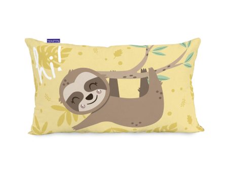 Cushion cover HappyFriday Moshi Moshi Happy Sloth Multicolour 50 x 30 cm Online Hot Sale